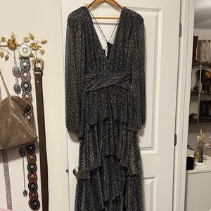 ASTR Black and Gold Women's Dress